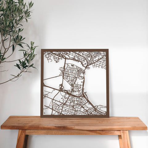 Dein Stadtplan aus Holz - Größe L
